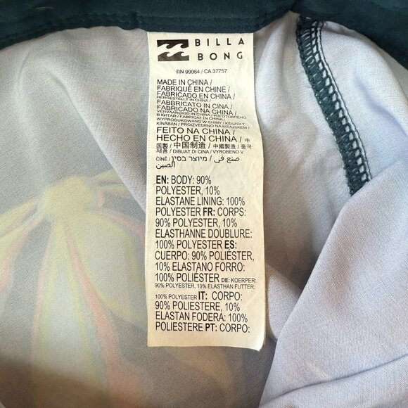 NWOT Billabong Boardshorts All Day Layback Shorts Volley Swimming Trunks Mens 30 - Picture 7 of 7